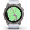 Часы GARMIN EPIX PRO (GEN 2) – SAPPHIRE EDITION TITANIUM WITH WHITESTONE BAND 51 мм 010-02804-11