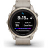 Смарт-часы GARMIN FENIX 7S PRO SAPPHIRE SOLAR золотистый корпус с кожаным ремешком цвета известняка 010-02776-30